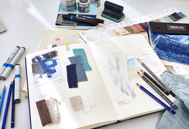 PROFLAX atelier sketching kreation entwerfen textildesign